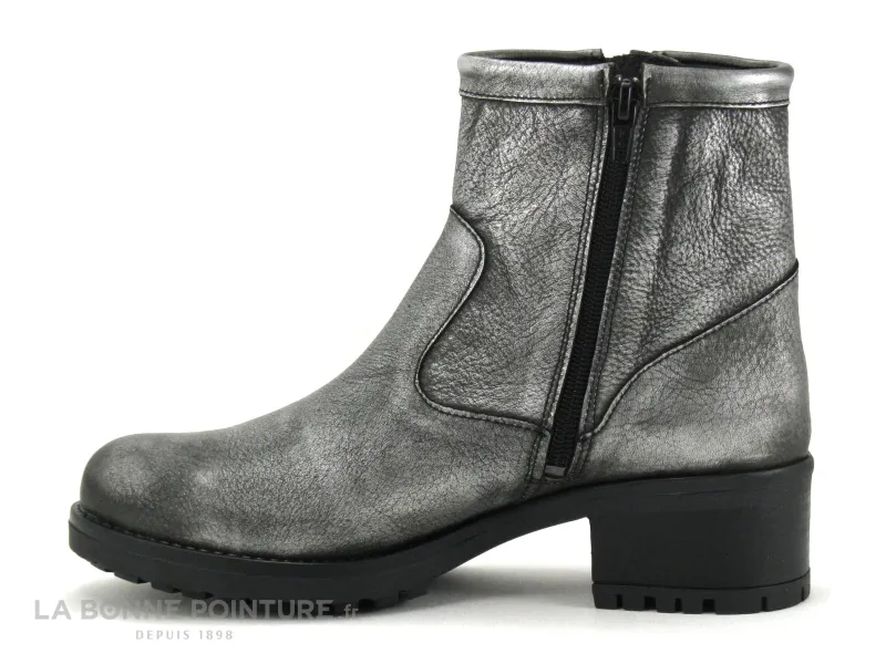Achat chaussures We Do Femme Boots, vente We Do 99108 Kate Graine metallic plomb - Boots Femme