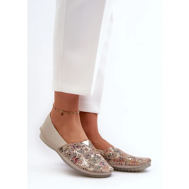Ballerines Cuir Femme Maciejka 1930B-04 Beige