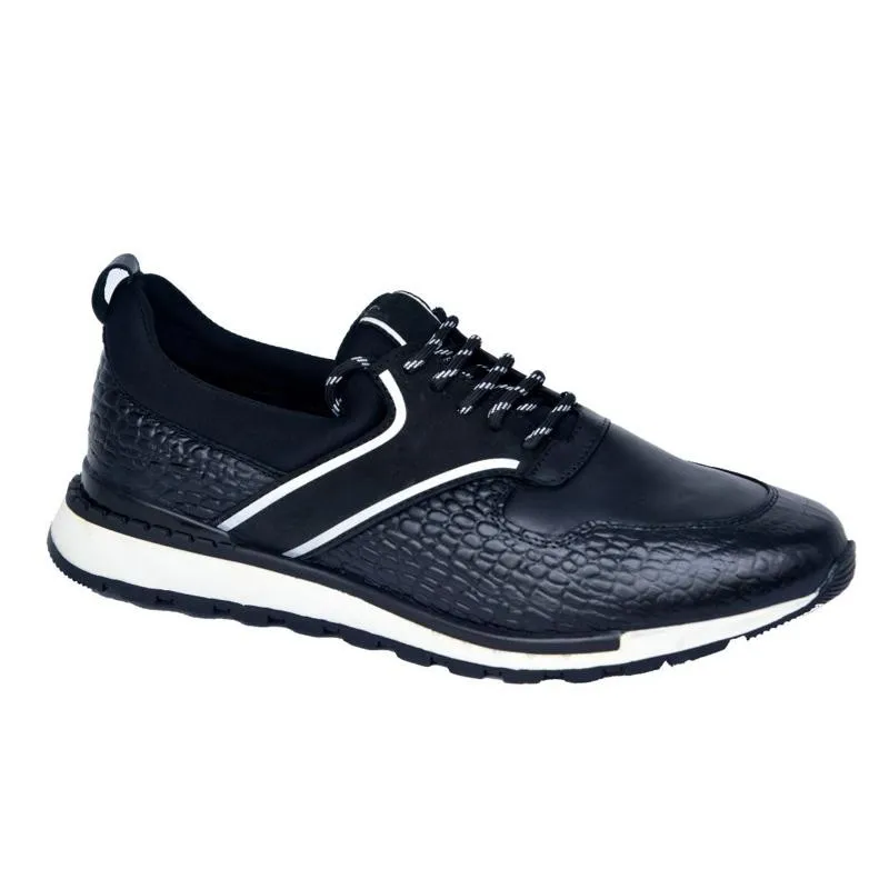 Basket Élégante Homme Noir - Confort et Style - SNK311