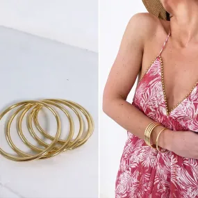 Bracelet rond doré