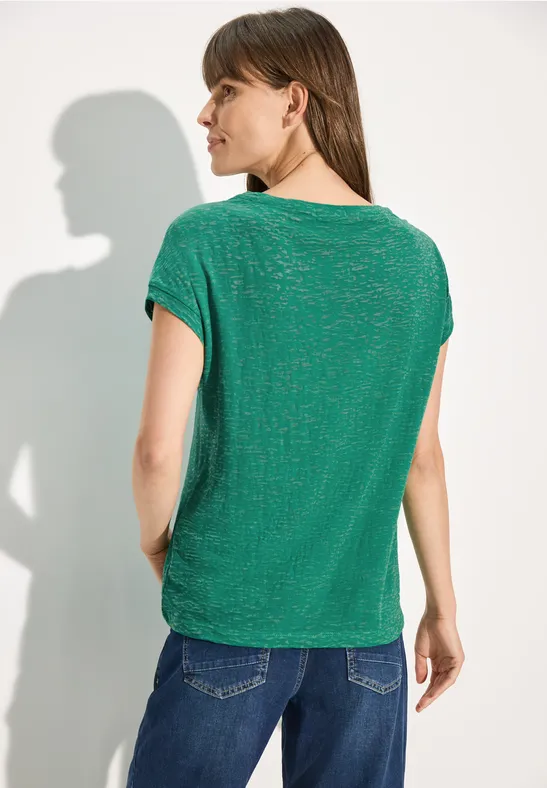 CECIL T-shirt avec burn-out 