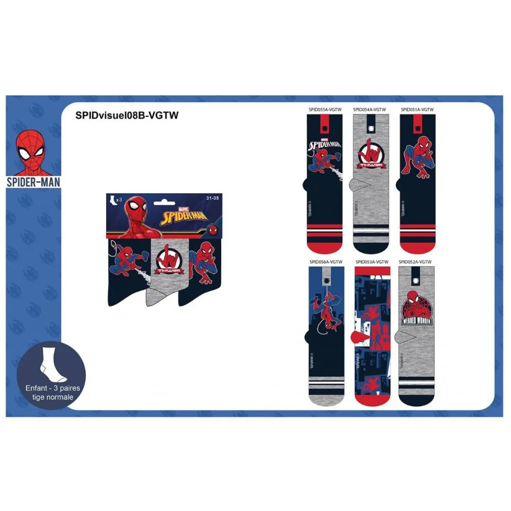 Chaussettes Pack Garçon SPIDERMAN