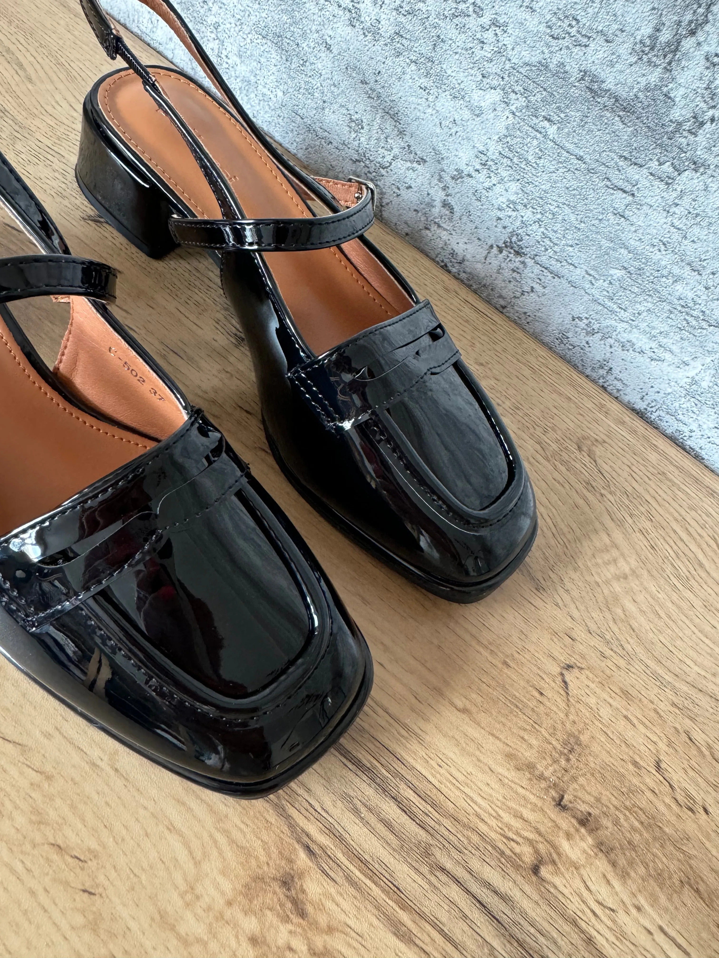 Chaussures Babys Noir Vernis