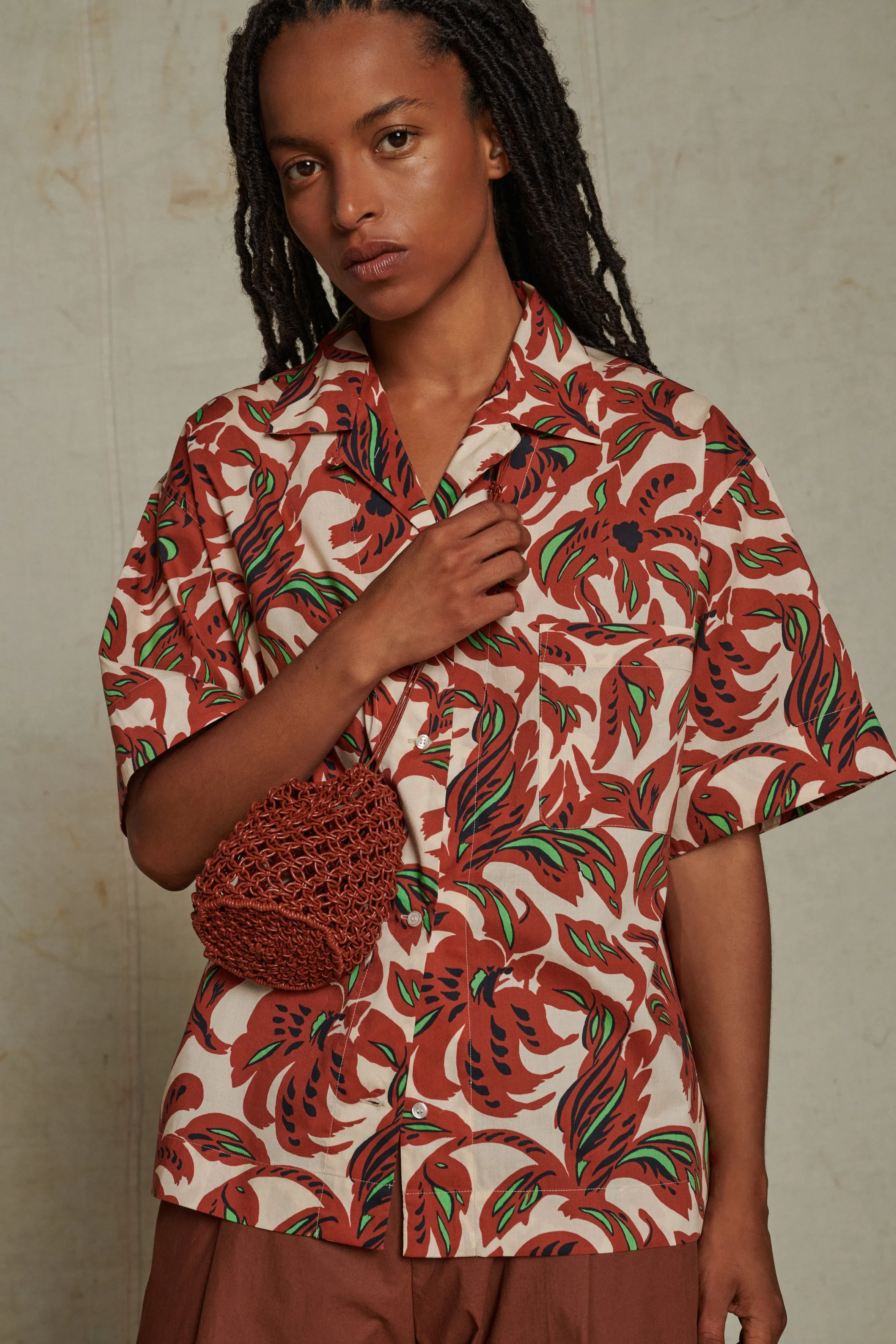 CHEMISE ALEXANDRE MARRON