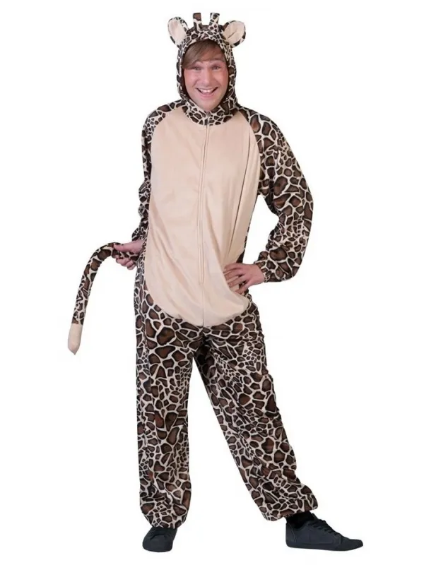 Déguisement de girafe de la savane pour adulte