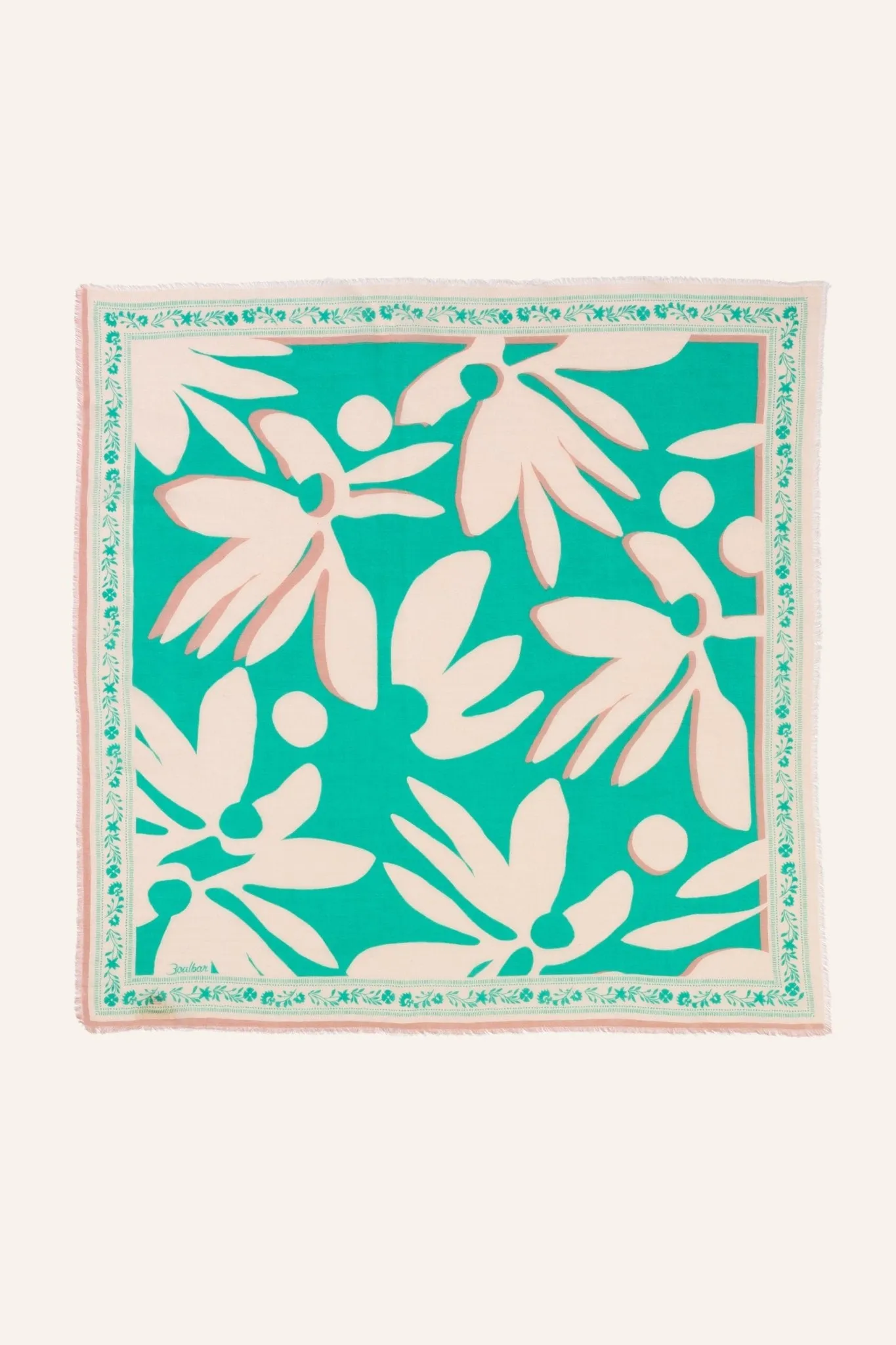 Foulard coton bio - Eclat - vert