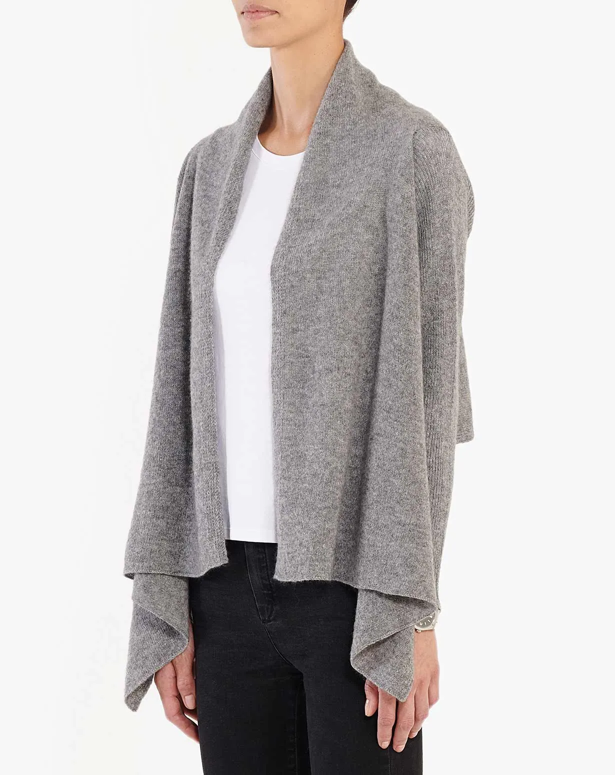 Gilet-Écharpe en Cachemire Femme