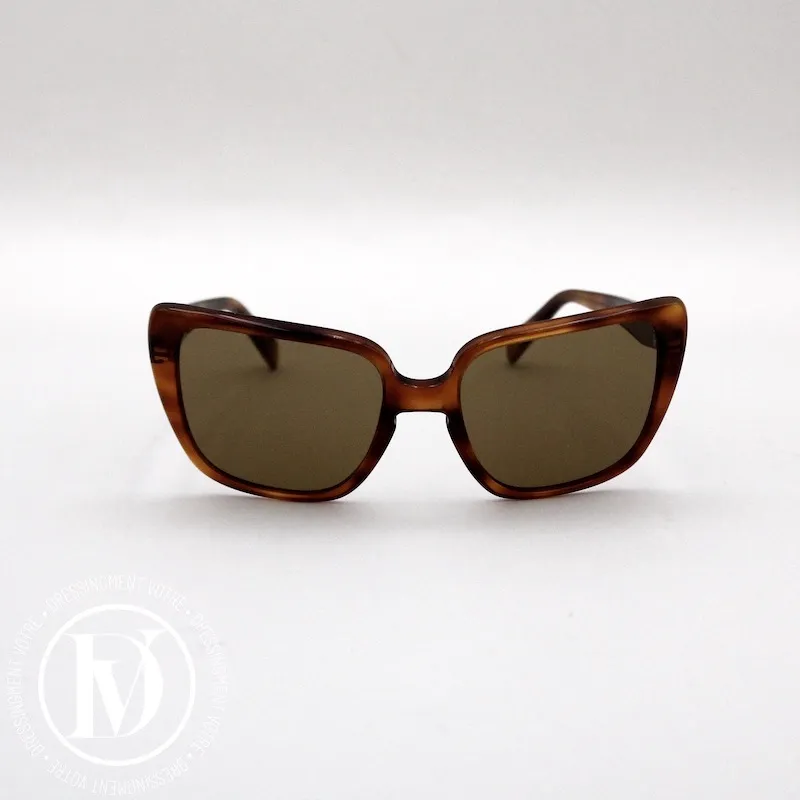 Lunettes de soleil en acétate marron dégradé – Céline