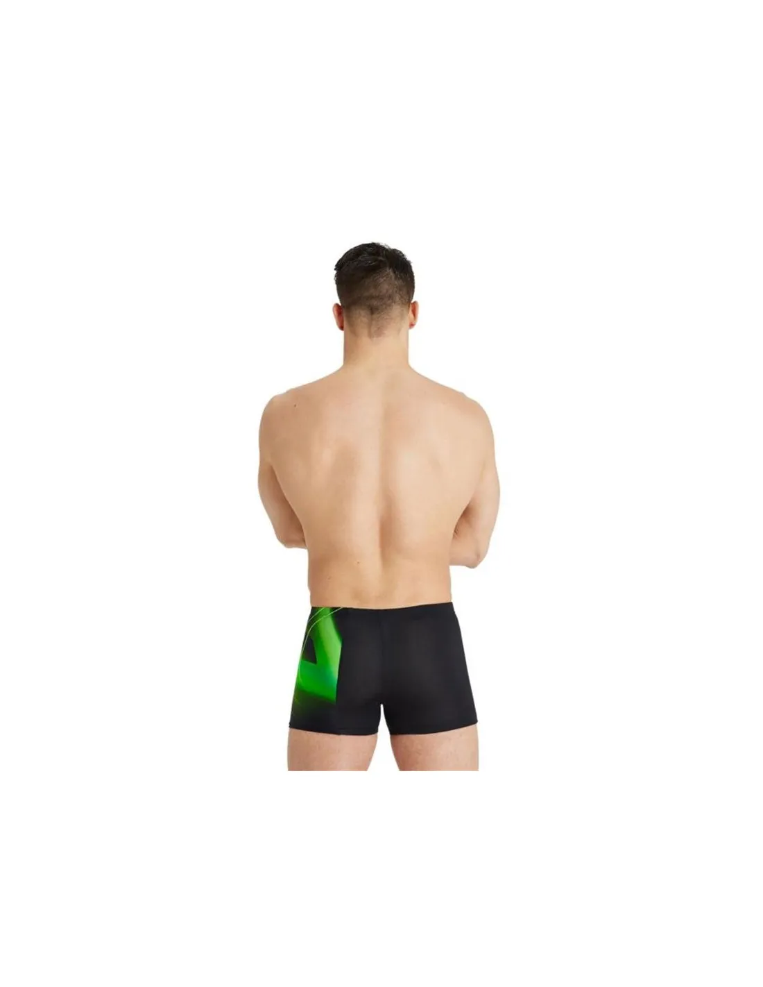 Natation Maillot de bain Arena Short de bain Graphic Black/Soft Green Hommes