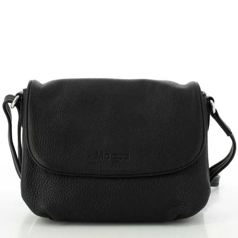 Petit sac bandoulière Mocca Dana rabat cuir M123E-04PM