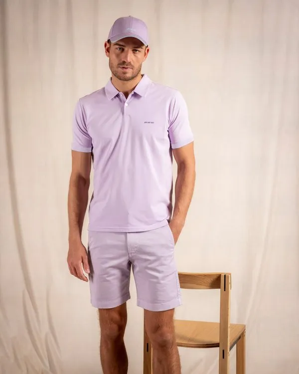 Polo uni lilas 