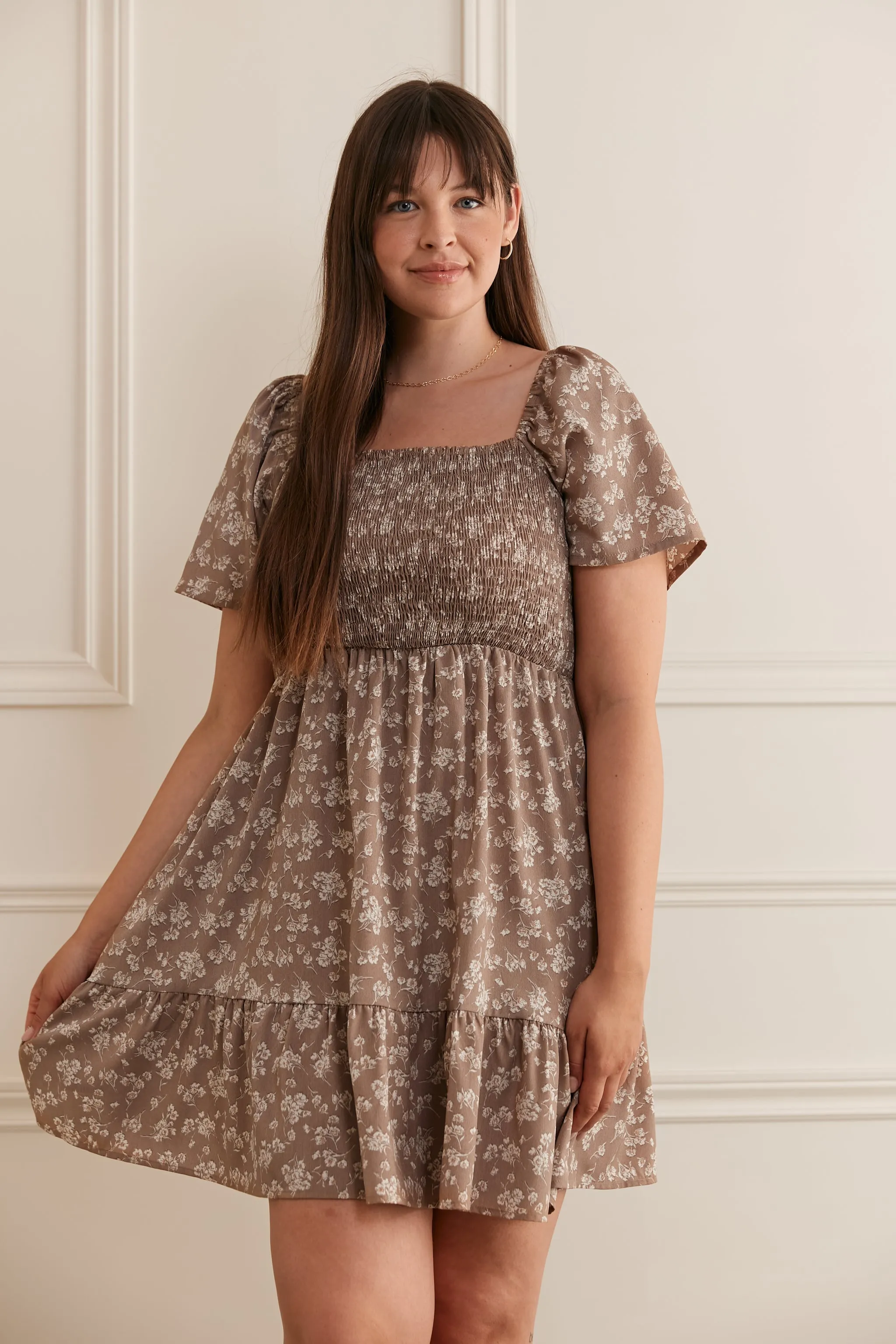 Robe courte col carré - 2106 (Seconde Main)
