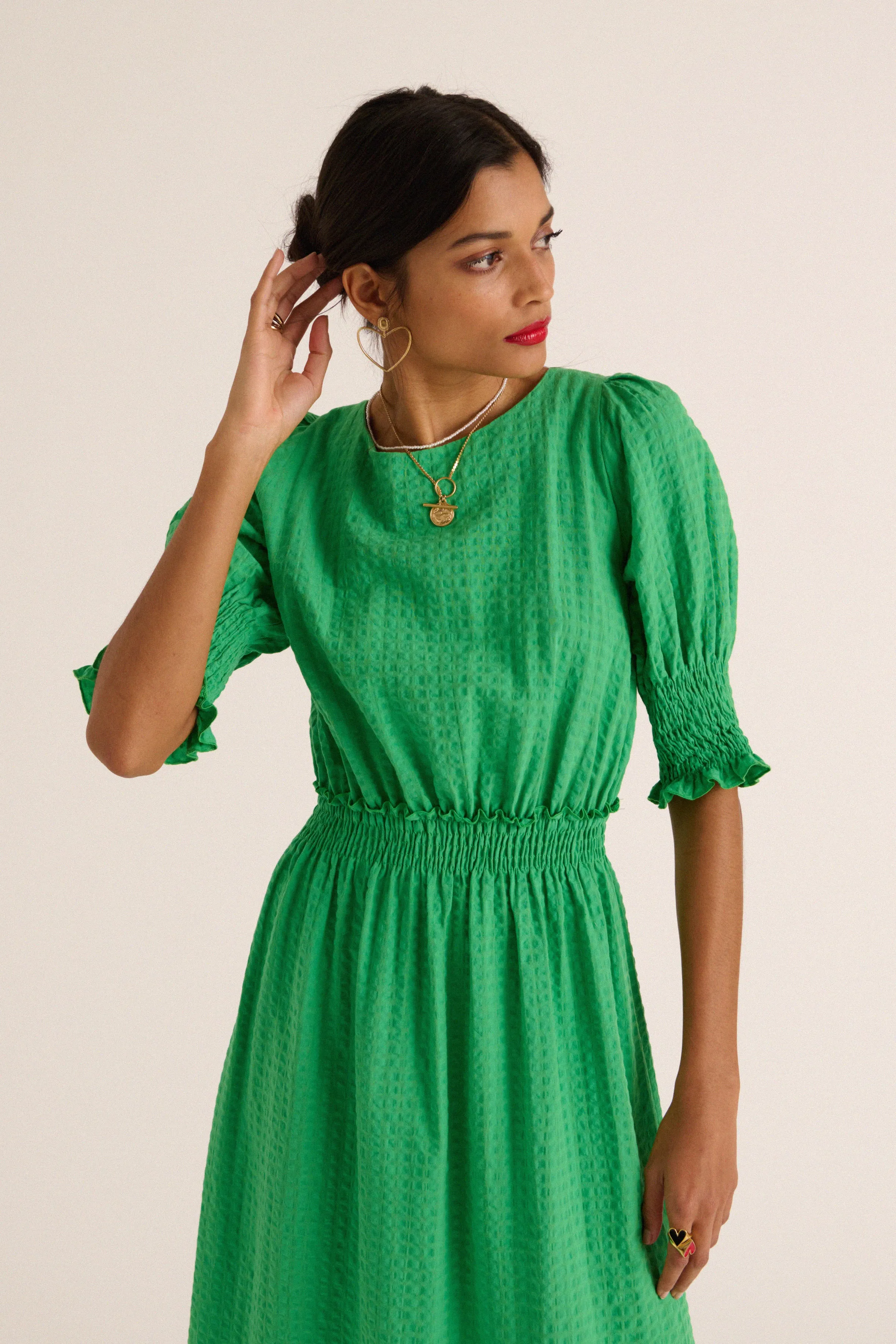Robe Céleste vert pelouse