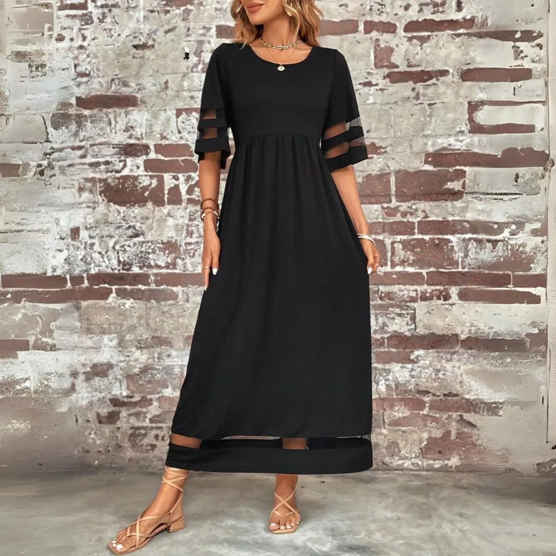 Robe élégante à col rond - Maud