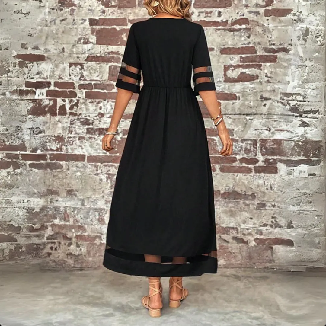 Robe élégante à col rond - Maud