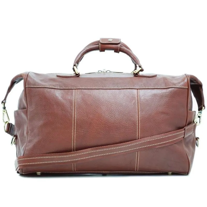 Sac de voyage cabine en cuir KATANA marron | Planetebag.com