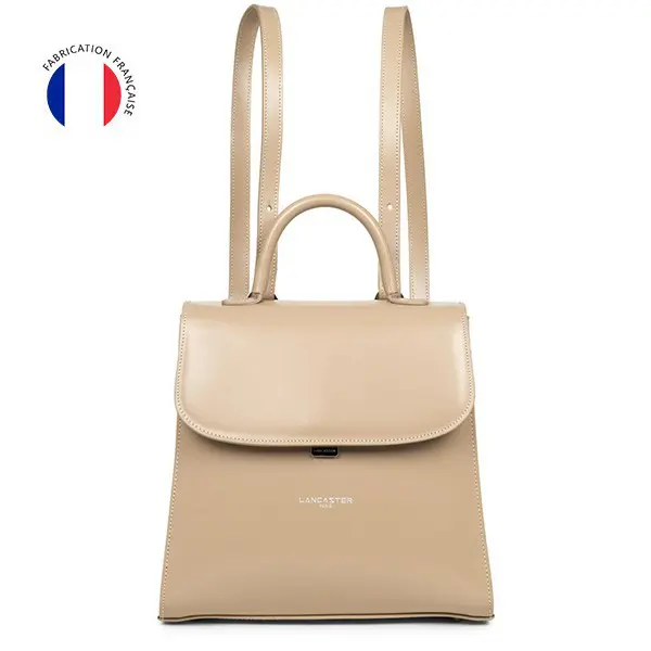 Sac à dos Suave Even Cuir Nude | Lancaster - Gandy.fr