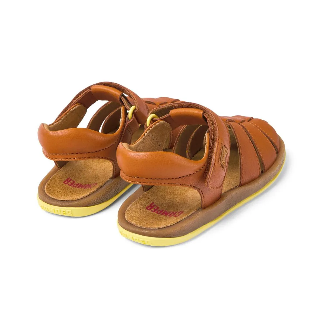 Sandales fermées enfant Bicho Kids marron clair en cuir | 3 Suisses