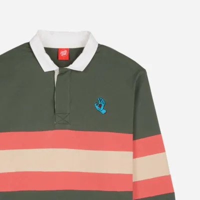 SANTA CRUZ - MINI HAND STRIPE LS POLO - Sage