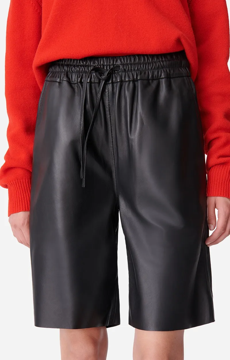 Short Damon En Cuir de Mouton