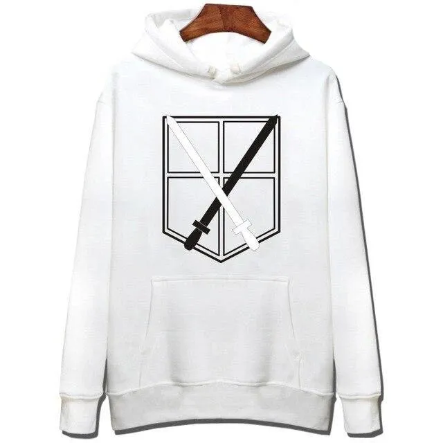 Sweat Attaque des Titans   104e Brigade (Blanc)