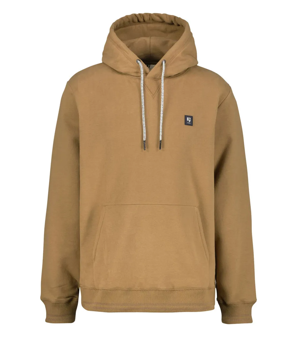 Sweat Garcia coton mélangé avec manches longues et col à capuche camel