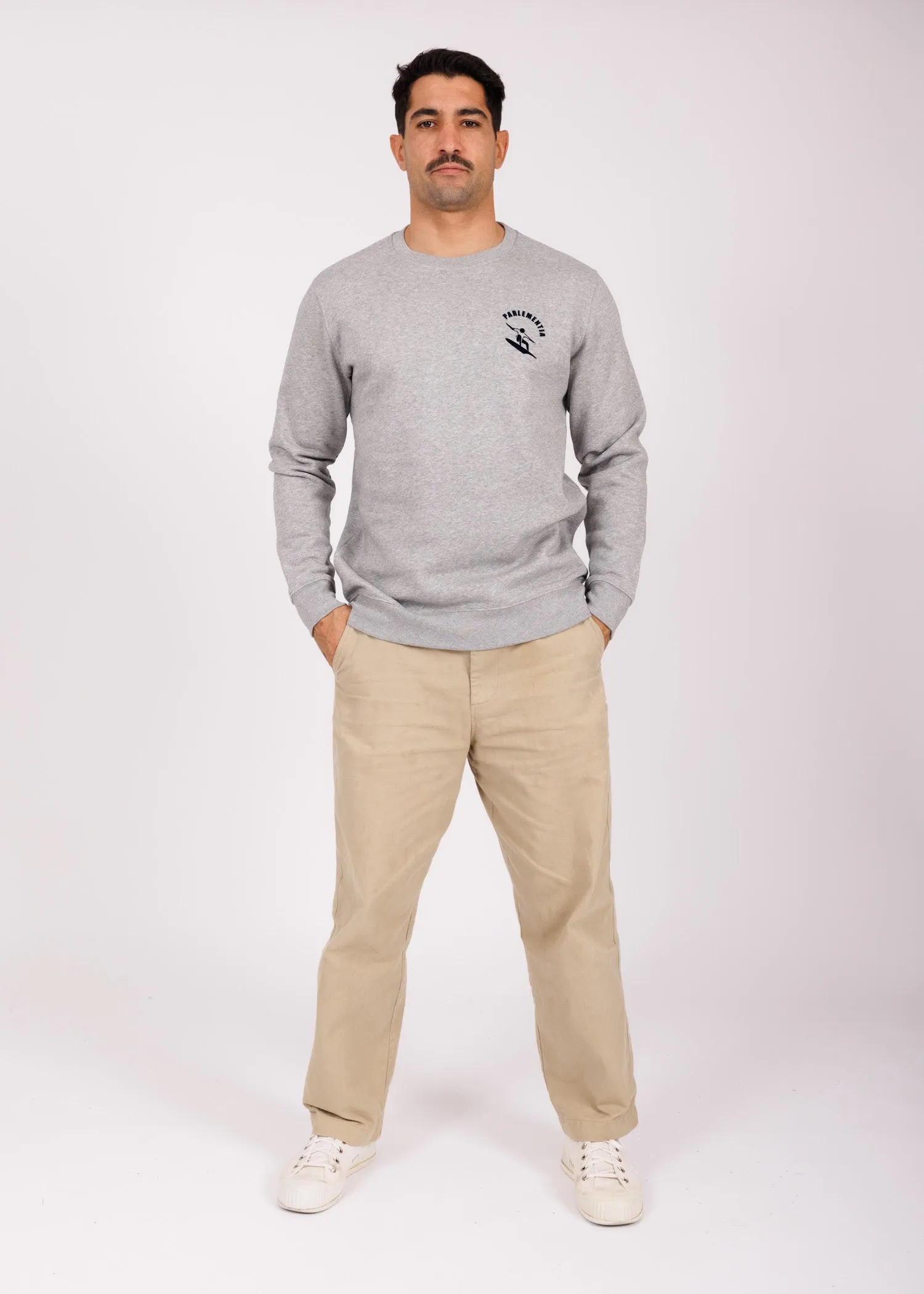 Sweat grey - navy Fingers
