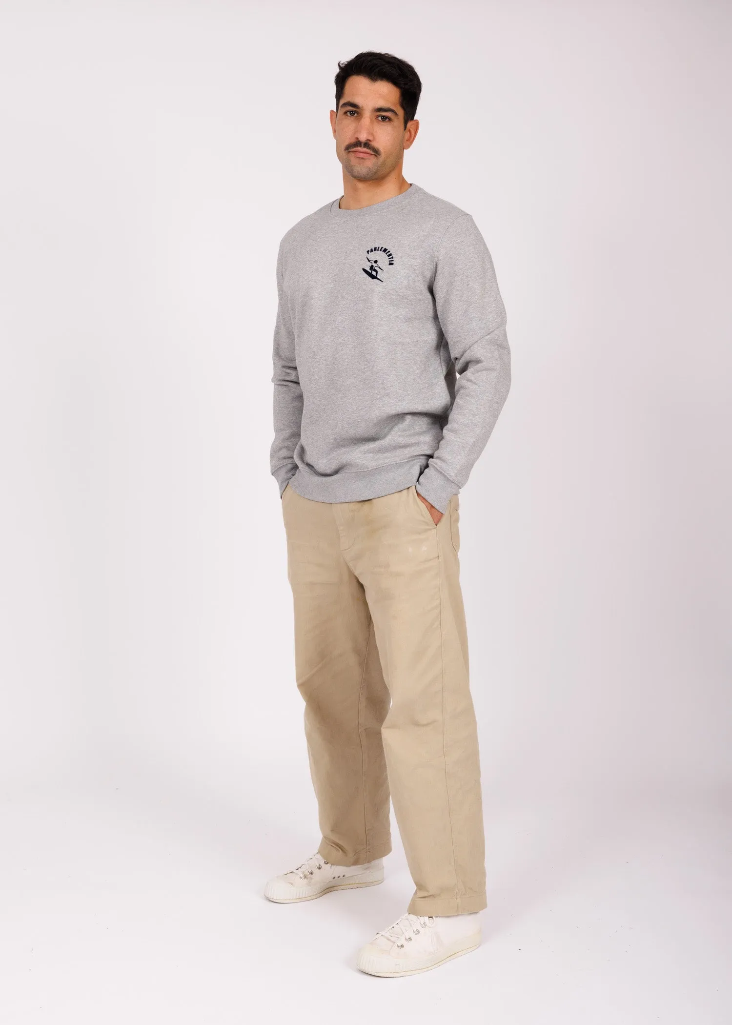 Sweat grey - navy Fingers