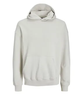 Sweat Jack & Jones coton avec manches longues et col à capuche beige