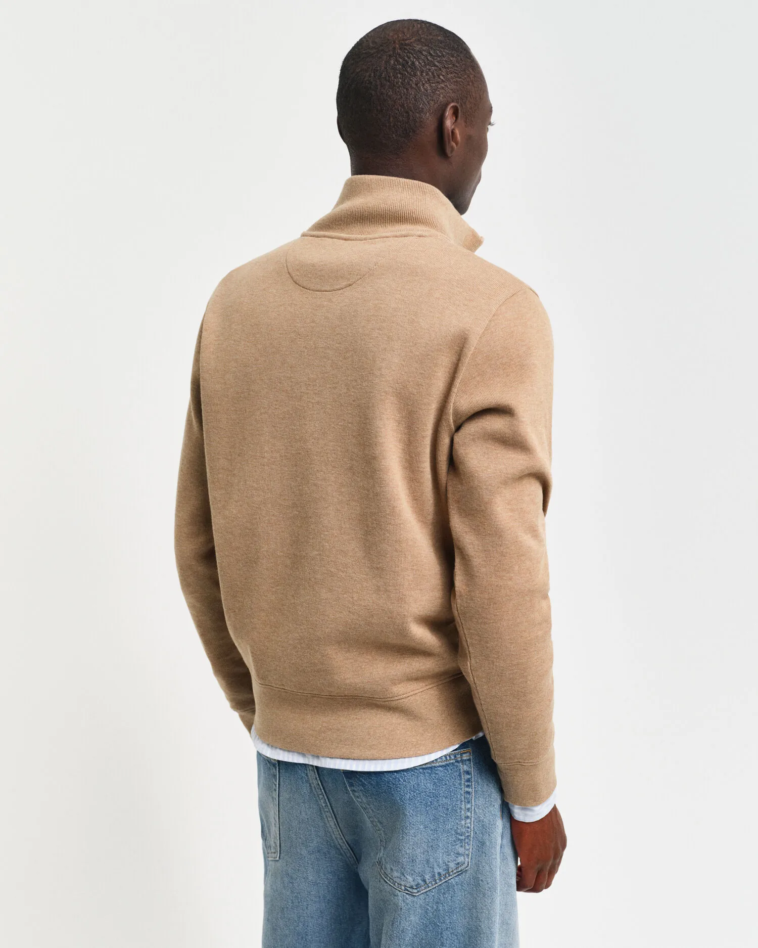 Sweat-shirt à demi-zip Sacker Rib