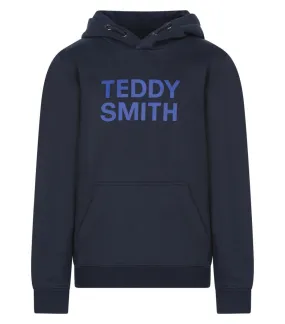 Sweat à capuche Junior Teddy Smith avec manches longues bleu marine