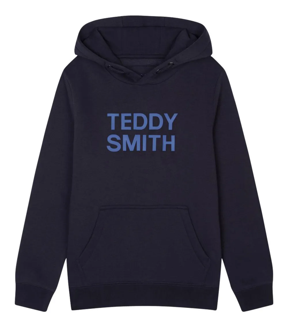 Sweat à capuche Junior Teddy Smith avec manches longues bleu marine