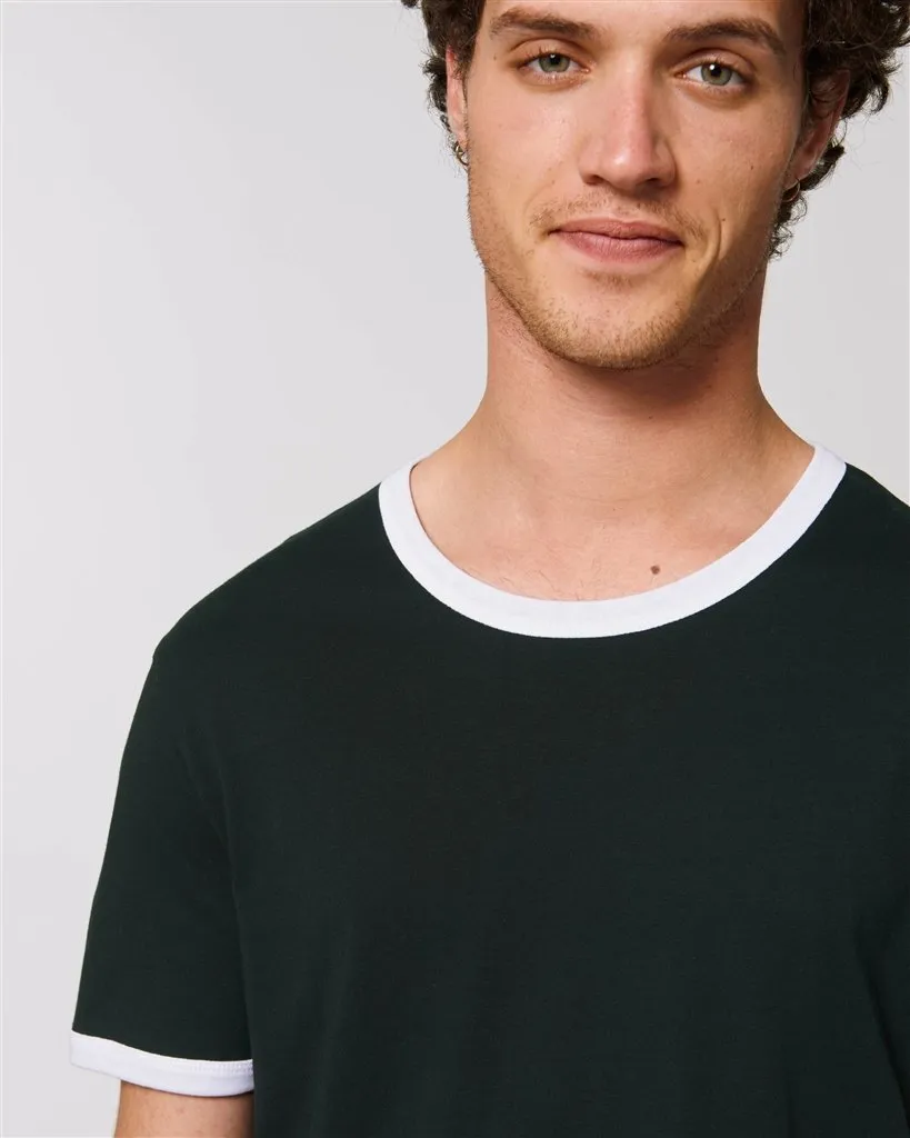 T Shirt bio bicolore personnalisé - Ringer