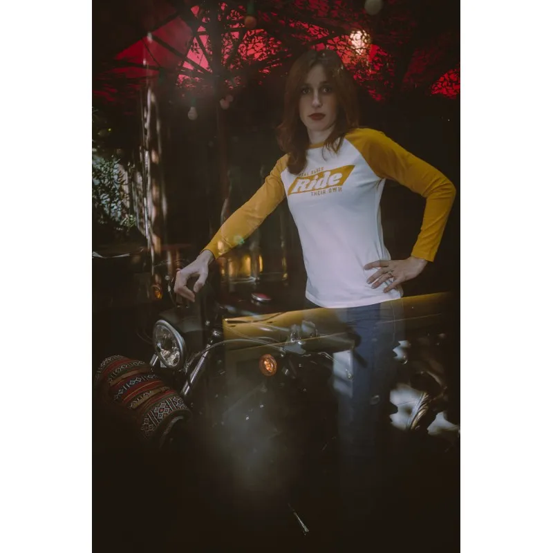 T-Shirt manches longues coton "Real Babes Ride Their Own" - Wildust Sisters