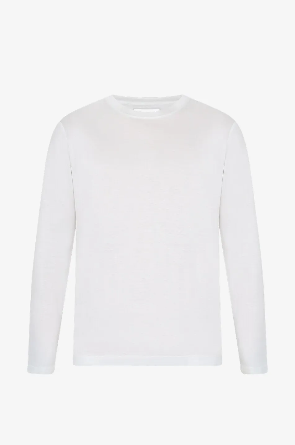 T-shirt à manches longues en soie et coton James