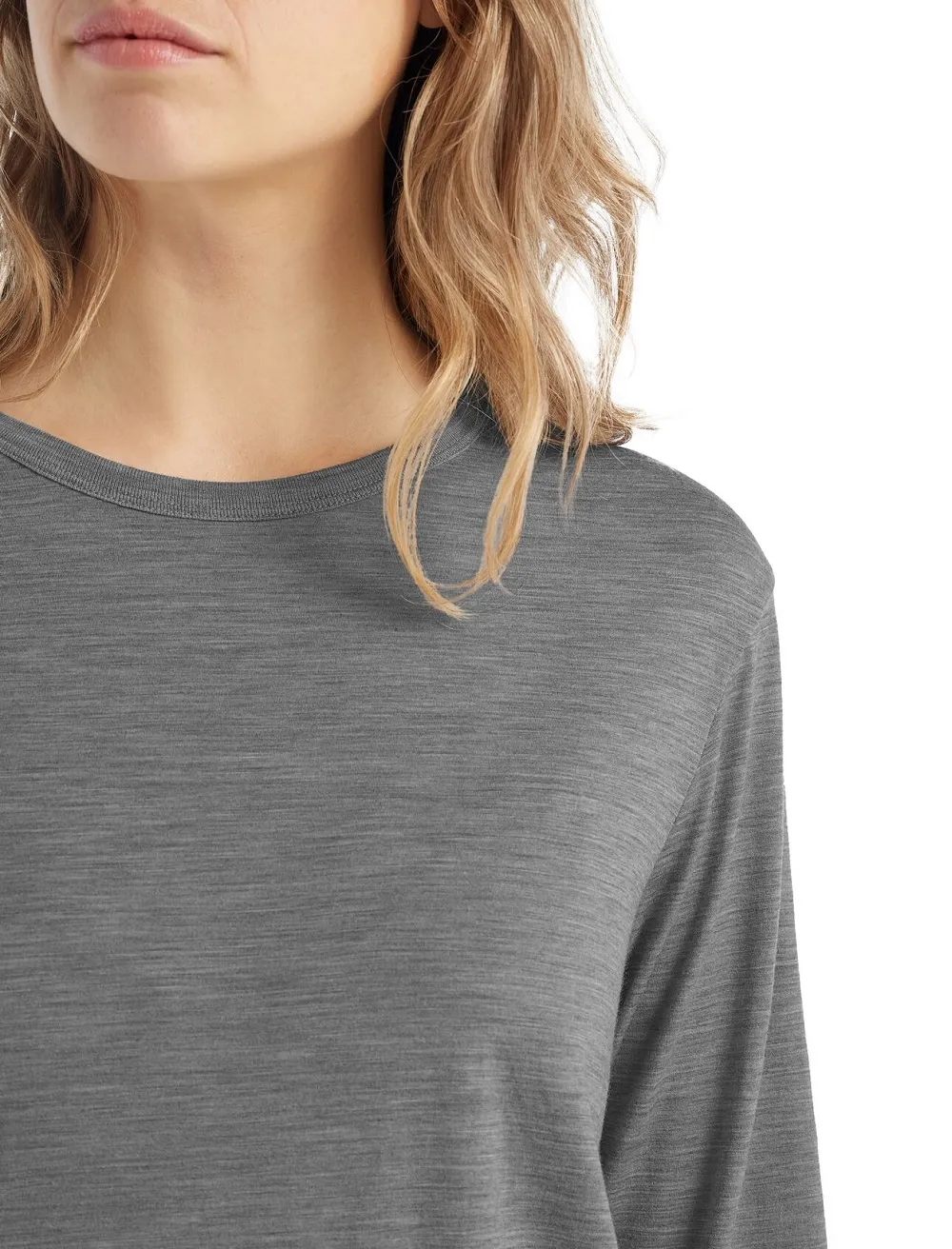 T-Shirt à Manches Longues Icebreaker Women Granary LS Tee Metro Heather