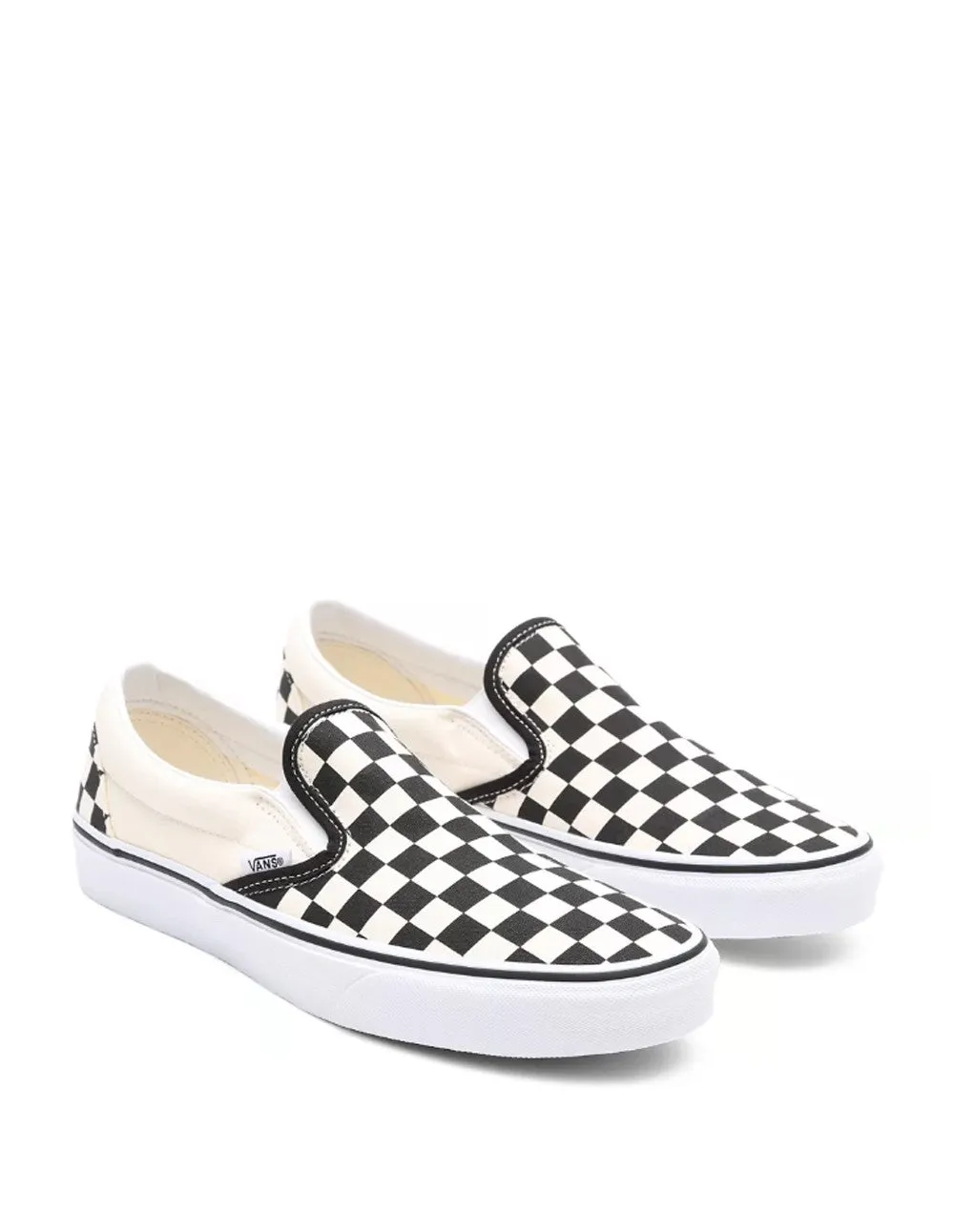 Vans Checkerboard Classic Slip-On Negras y Beiges Unisex