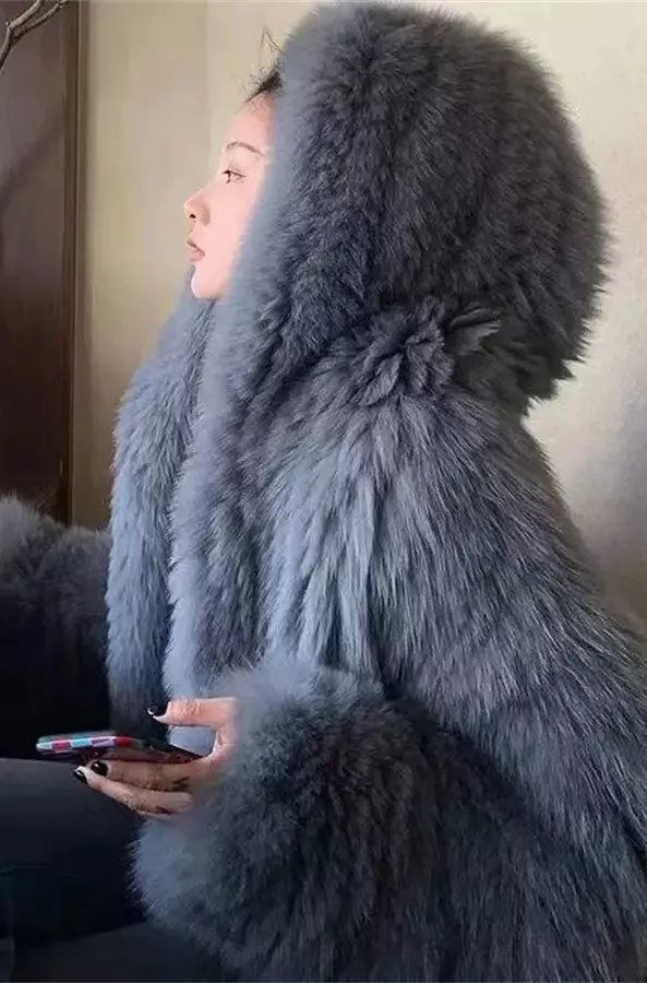 Veste Fausse Fourrure à Capuche IRENE 5 Coloris