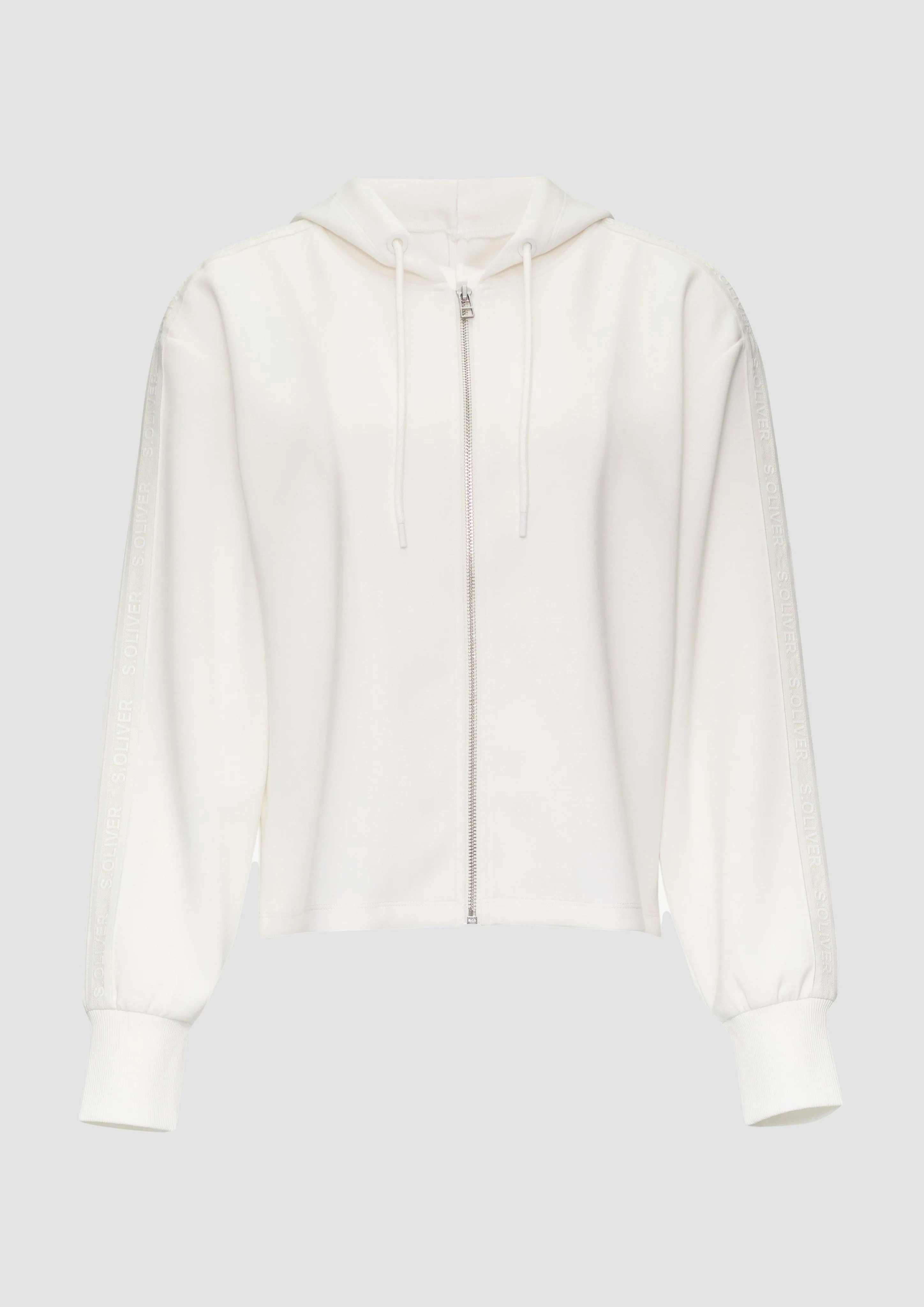 Veste molletonnée à capuche et bande logo