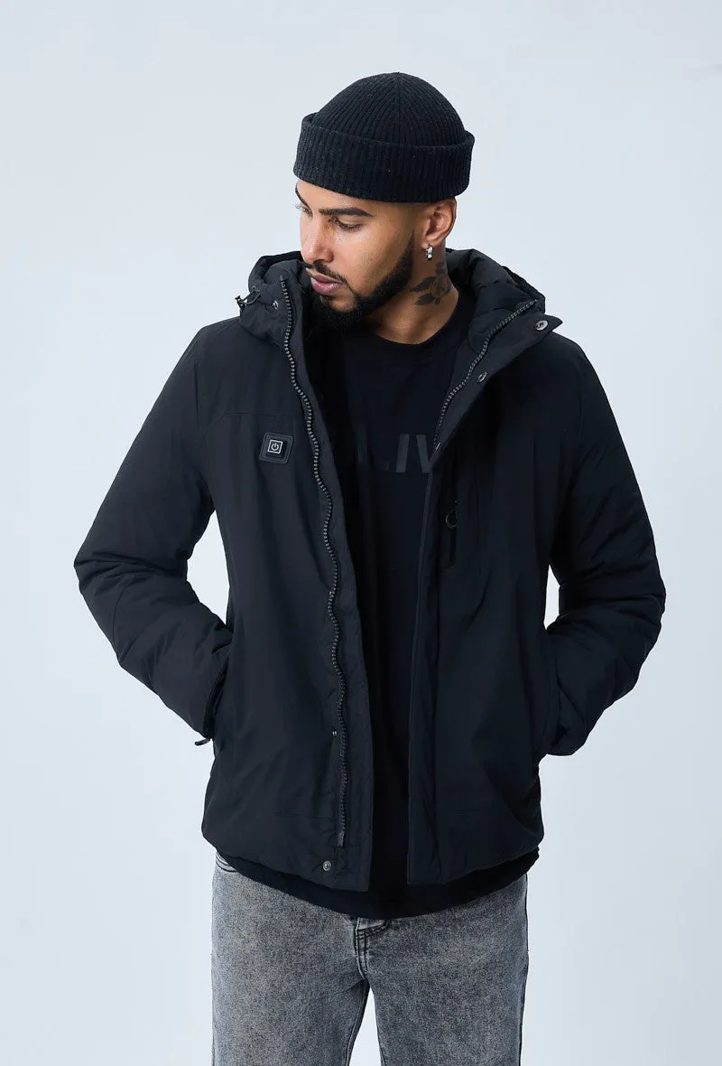 Veste parka courte chauffante
