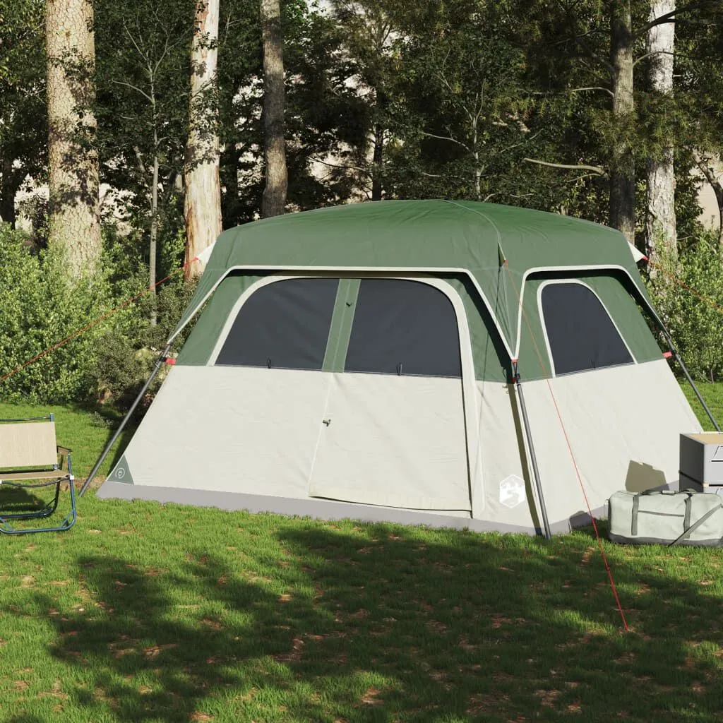 vidaXL Tente de cabine familiale 6 personnes vert imperméable | vidaxl-fr